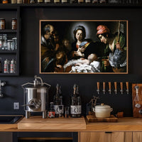 Nativity Scene in Classic Baroque Religious Art Poster