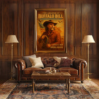 The Legend Of Buffalo Bill Poster Vintage Wall Art