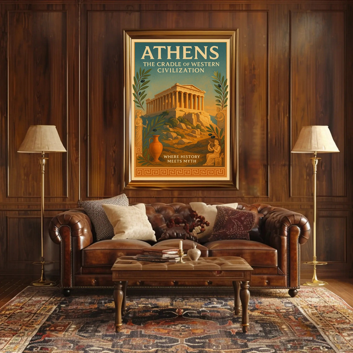 Athens The Cradle of Western Civilization Poster