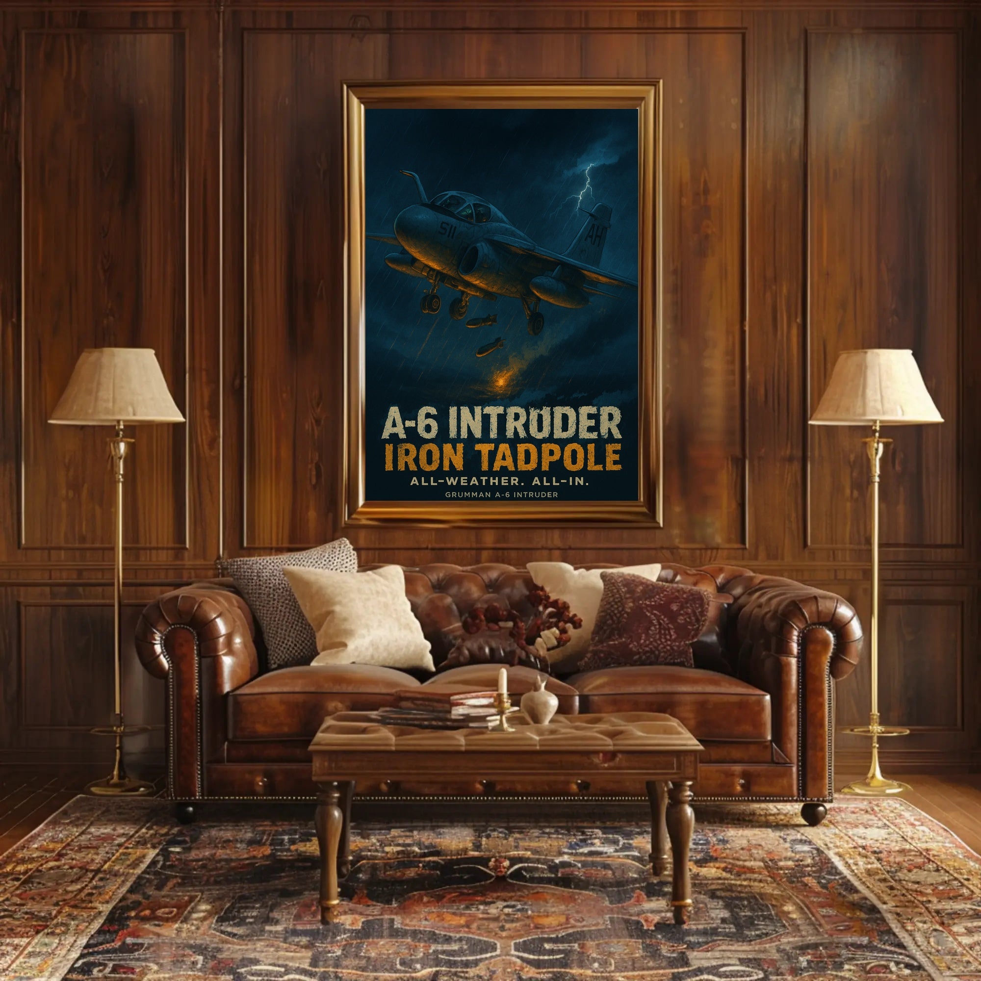 Grumman A-6 Intruder Combat Aircraft Poster