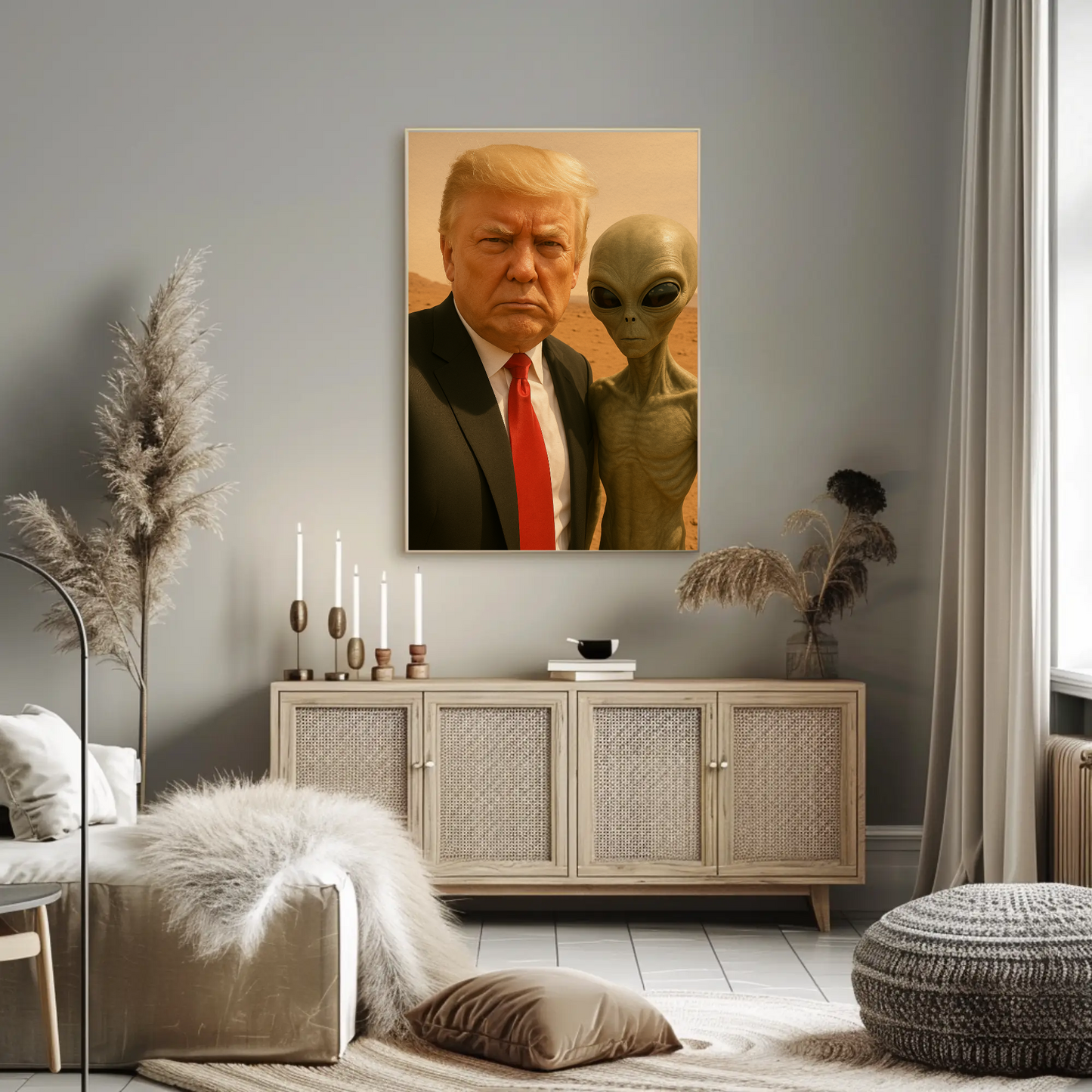 Donald Trump Alien Mars Photo Poster