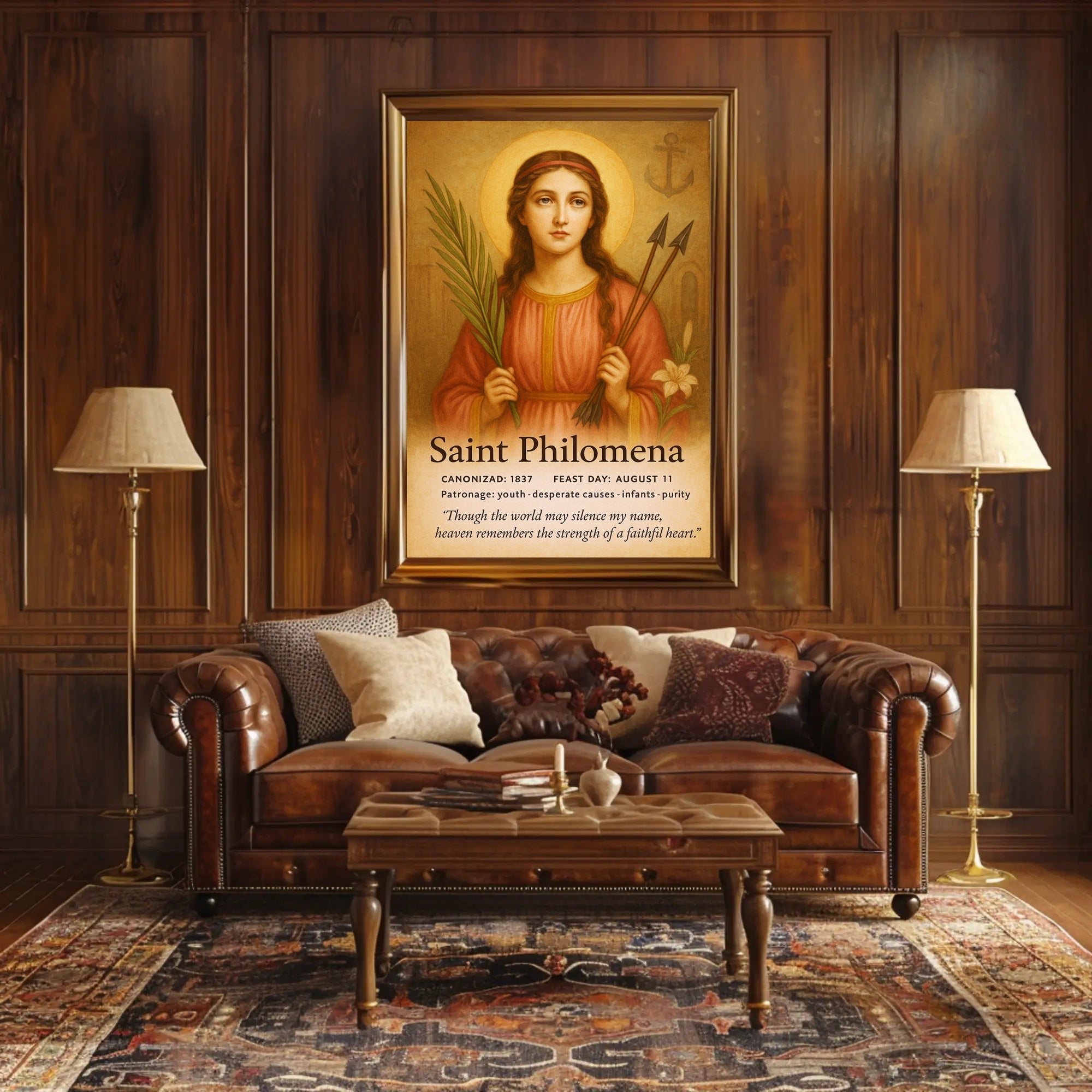 Saint Philomena Poster PosterGoat