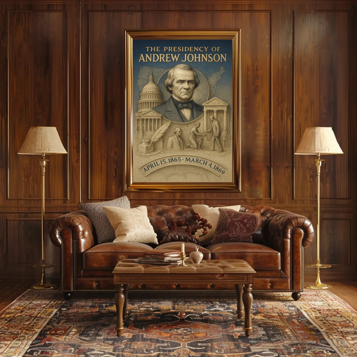 Andrew Johnson 17th President Poster