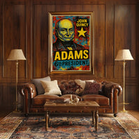 John Quincy Adams 6th President of the United States Graffiti Pop Art Poster