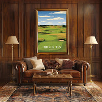 Erin Hills Golf Course Landscape Sports Poster