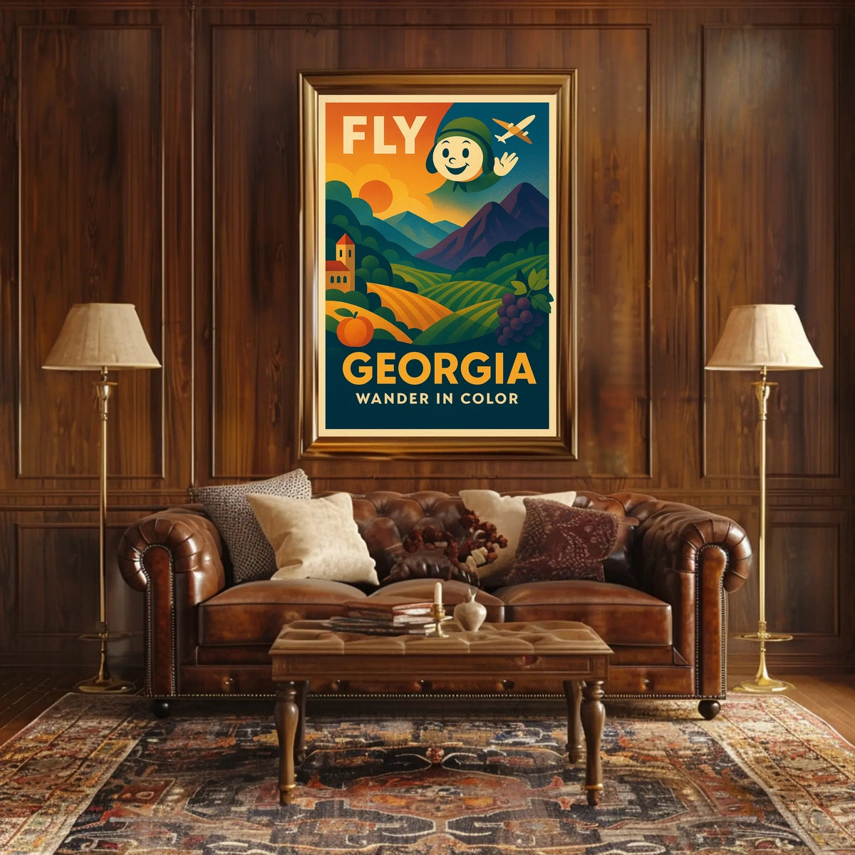 Fly Georgia Wander In Color Poster