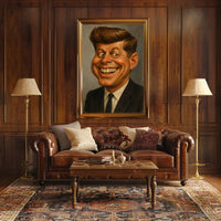 John F. Kennedy Caricature Poster PosterGoat