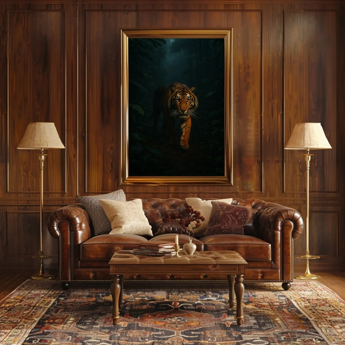 Majestic Tiger in the Jungle Poster