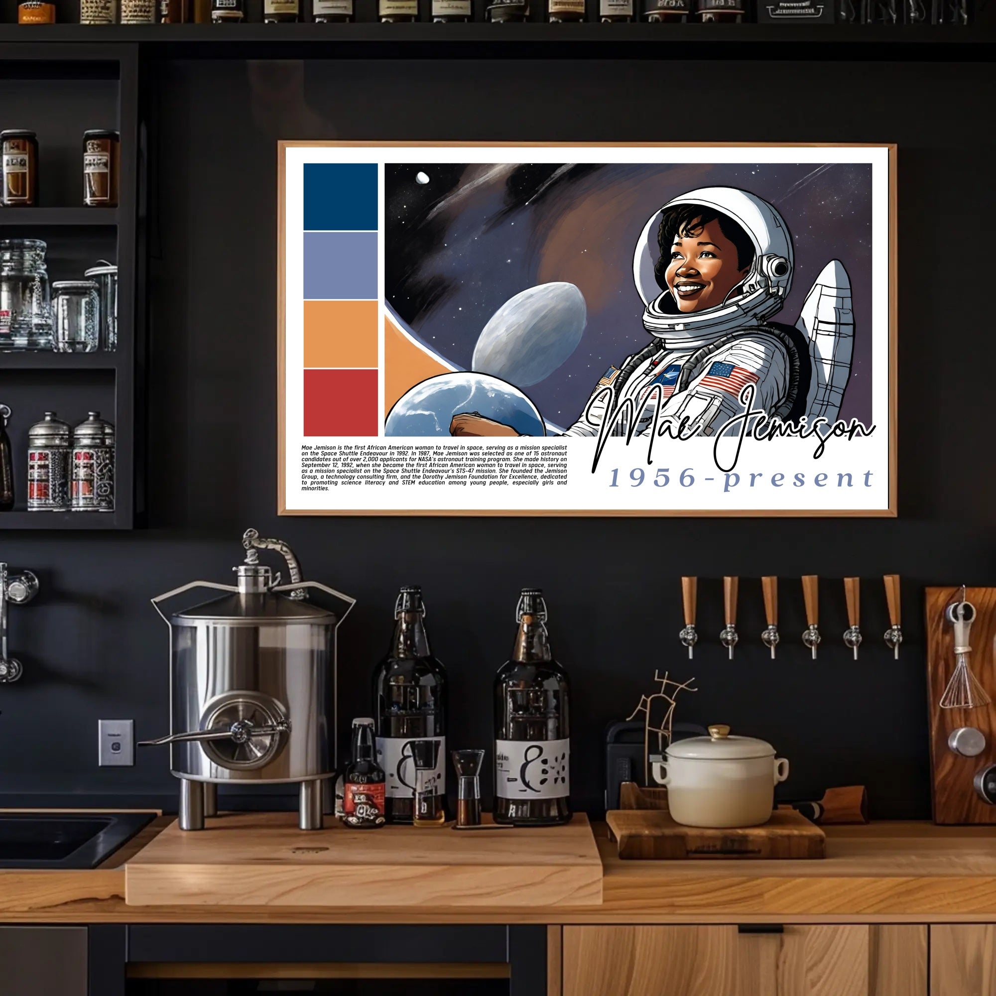 Mae Jemison: A Trailblazer in Space Poster
