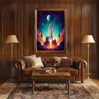Cosmic Launch Poster