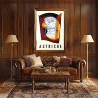 Skiing in Austria Poster PosterGoat