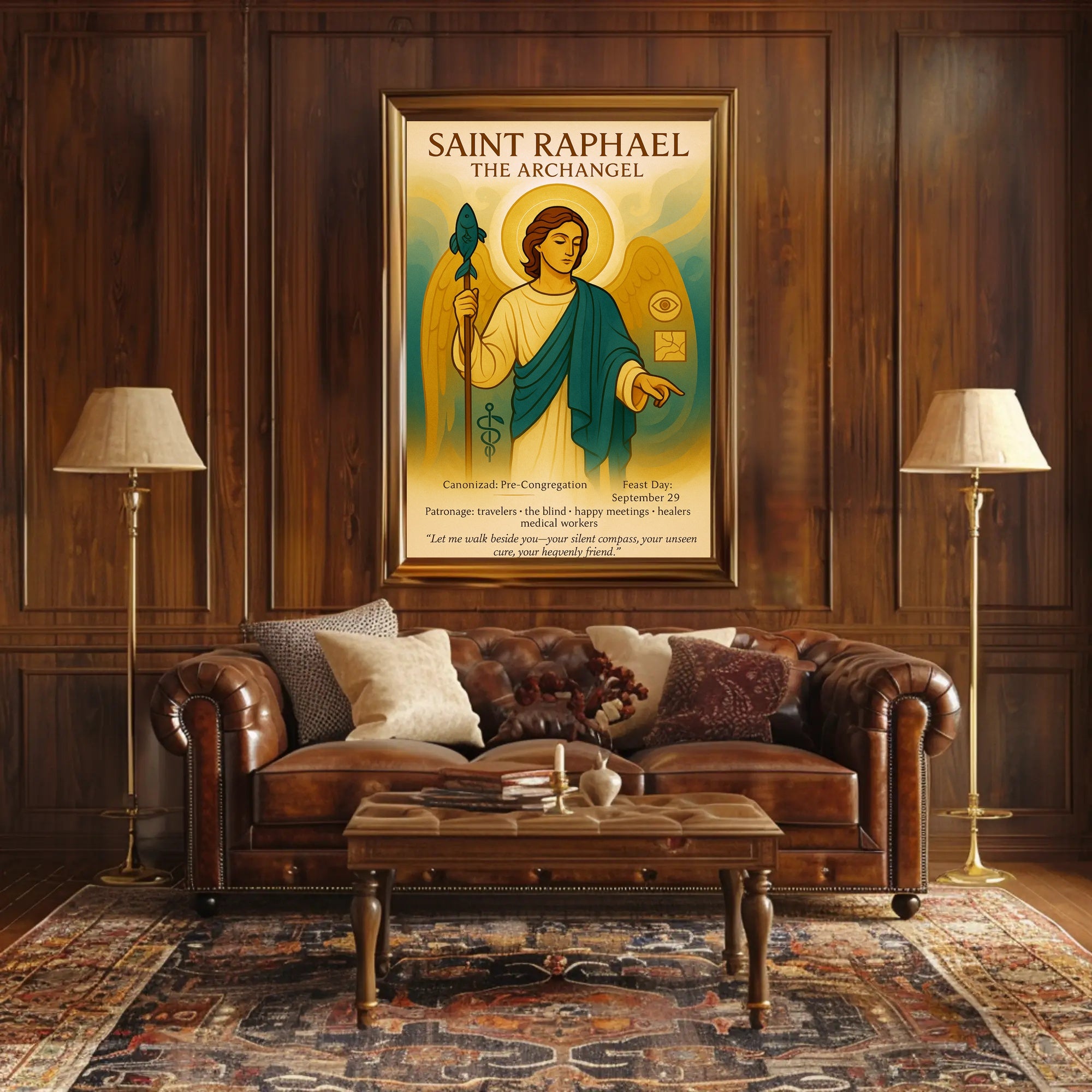Saint Raphael the Archangel Poster PosterGoat
