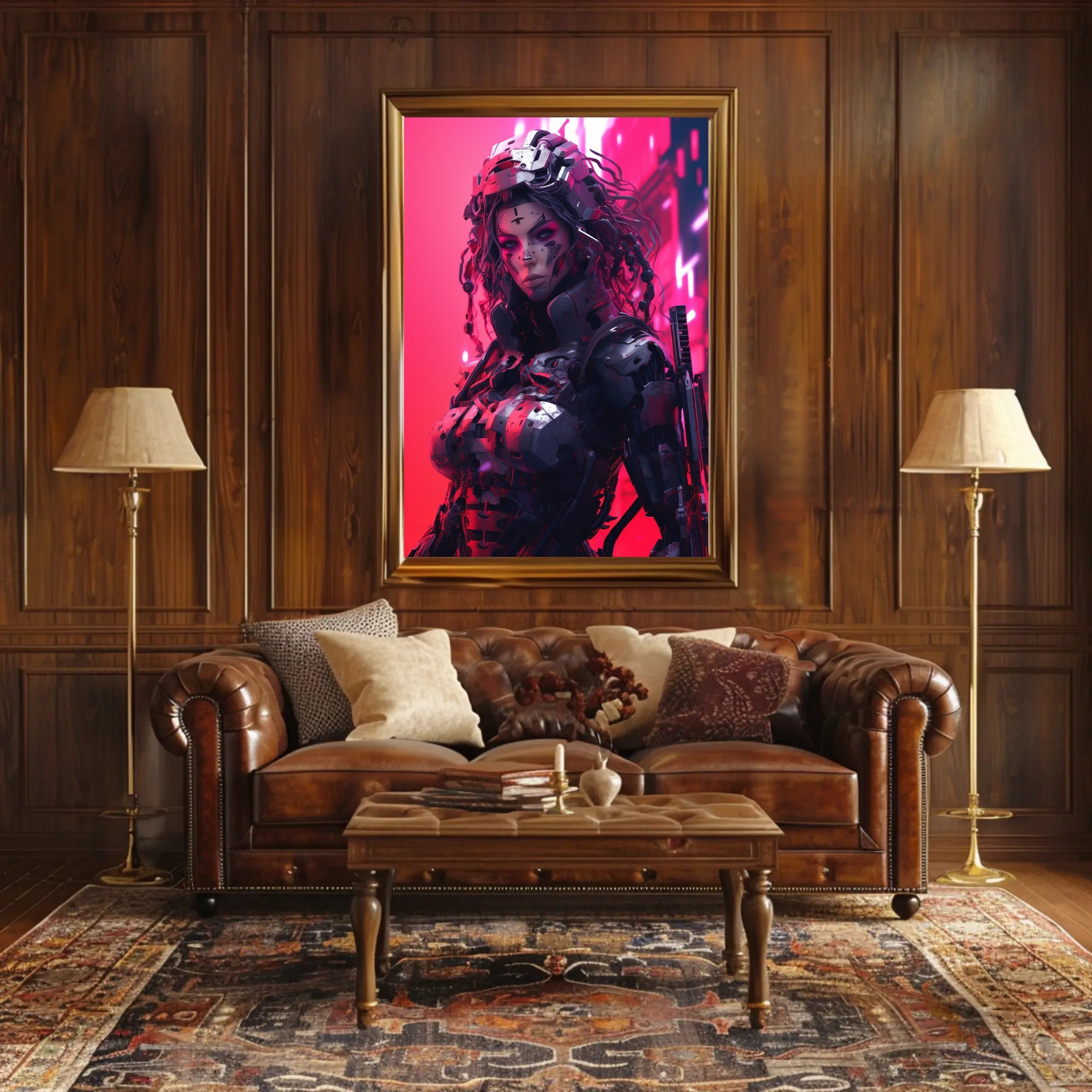 Futuristic Cyborg High-Tech Cyberpunk Poster Sci-Fi Poster