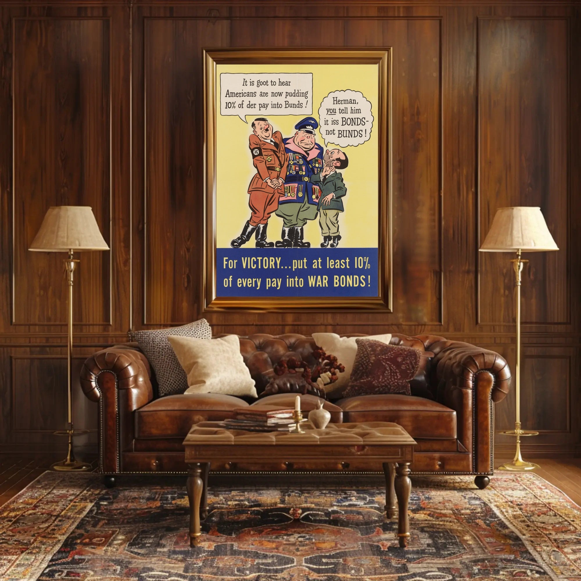 Invest in War Bonds for Victory Poster PosterGoat