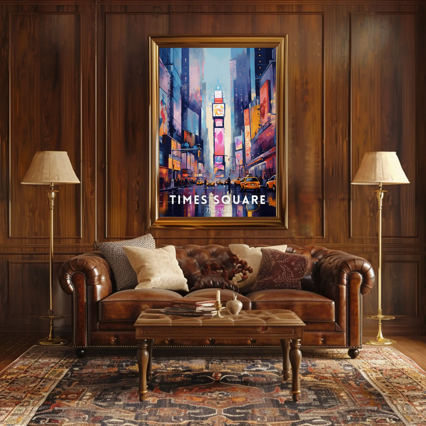 Time Square New York Iconic Poster
