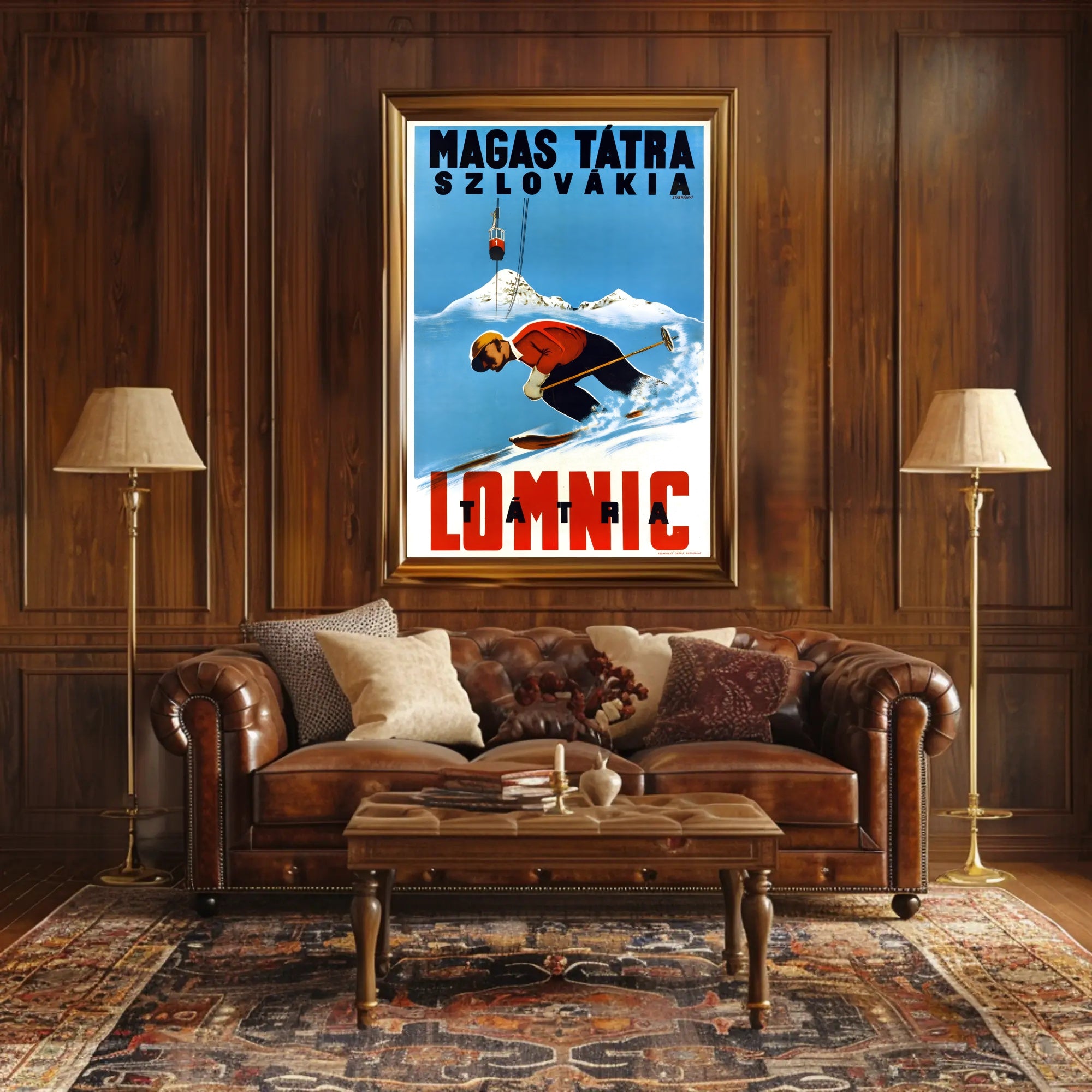 Skiing in the High Tatras Poster PosterGoat