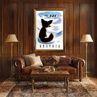 Vintage SAS Travel Poster: Explore Austria's Alpine Charm Travel Poster PosterGoat