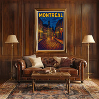 Montréal Nightscape Poster