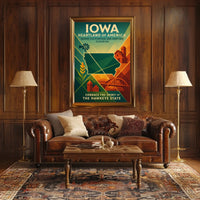 Embrace the Spirit of The Hawkeye State Poster