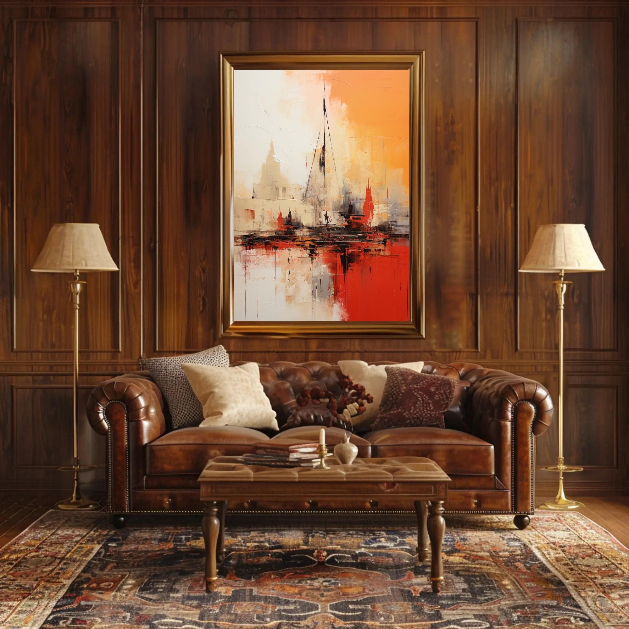 Abstract Cityscape Abstract Poster