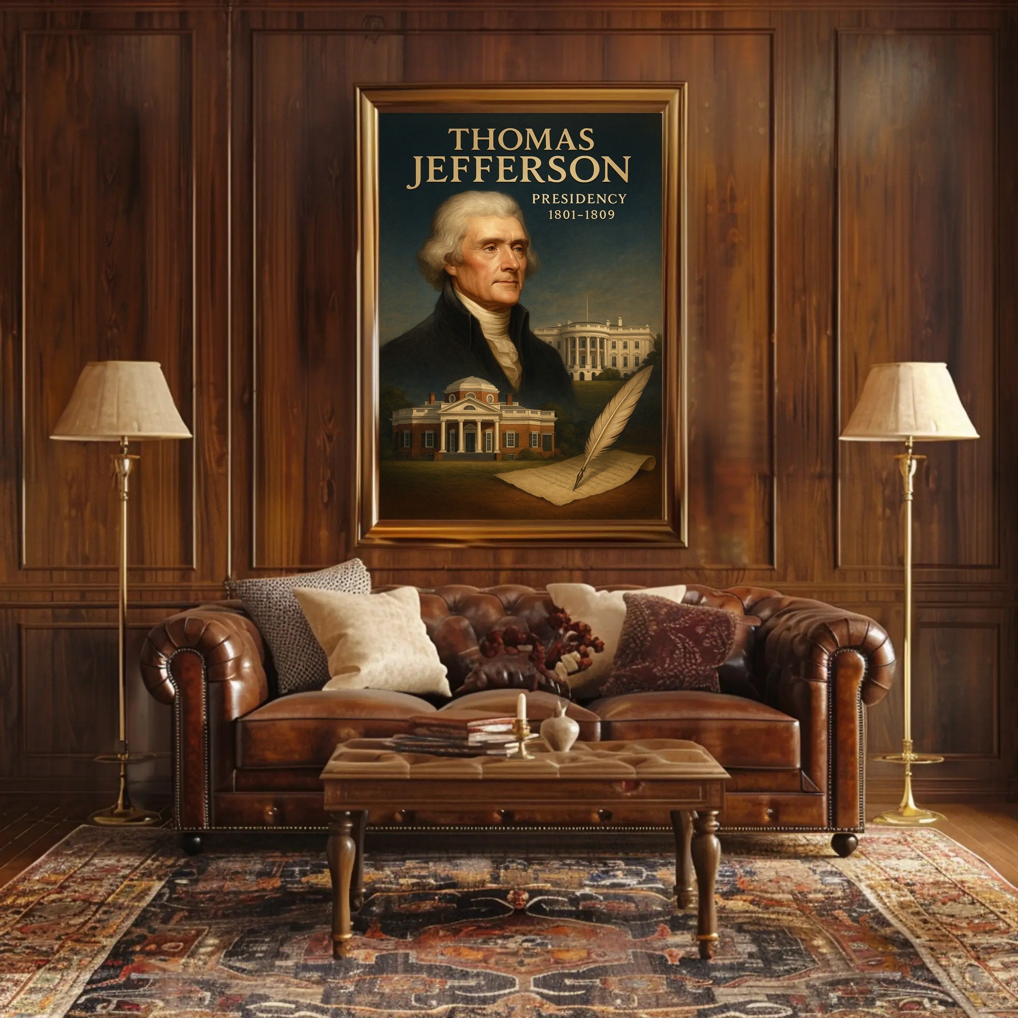 Thomas Jefferson Legacy Historical or Presidential Poster PosterGoat