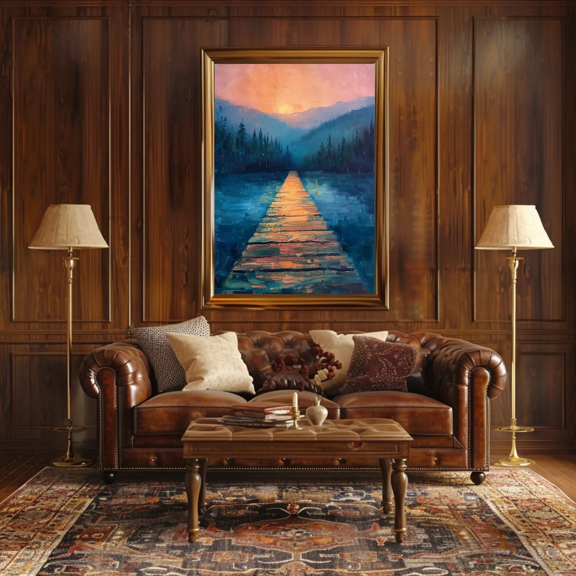 Serene Dreamlike Landscape Art Print - Abstract or Artistic Poster PosterGoat