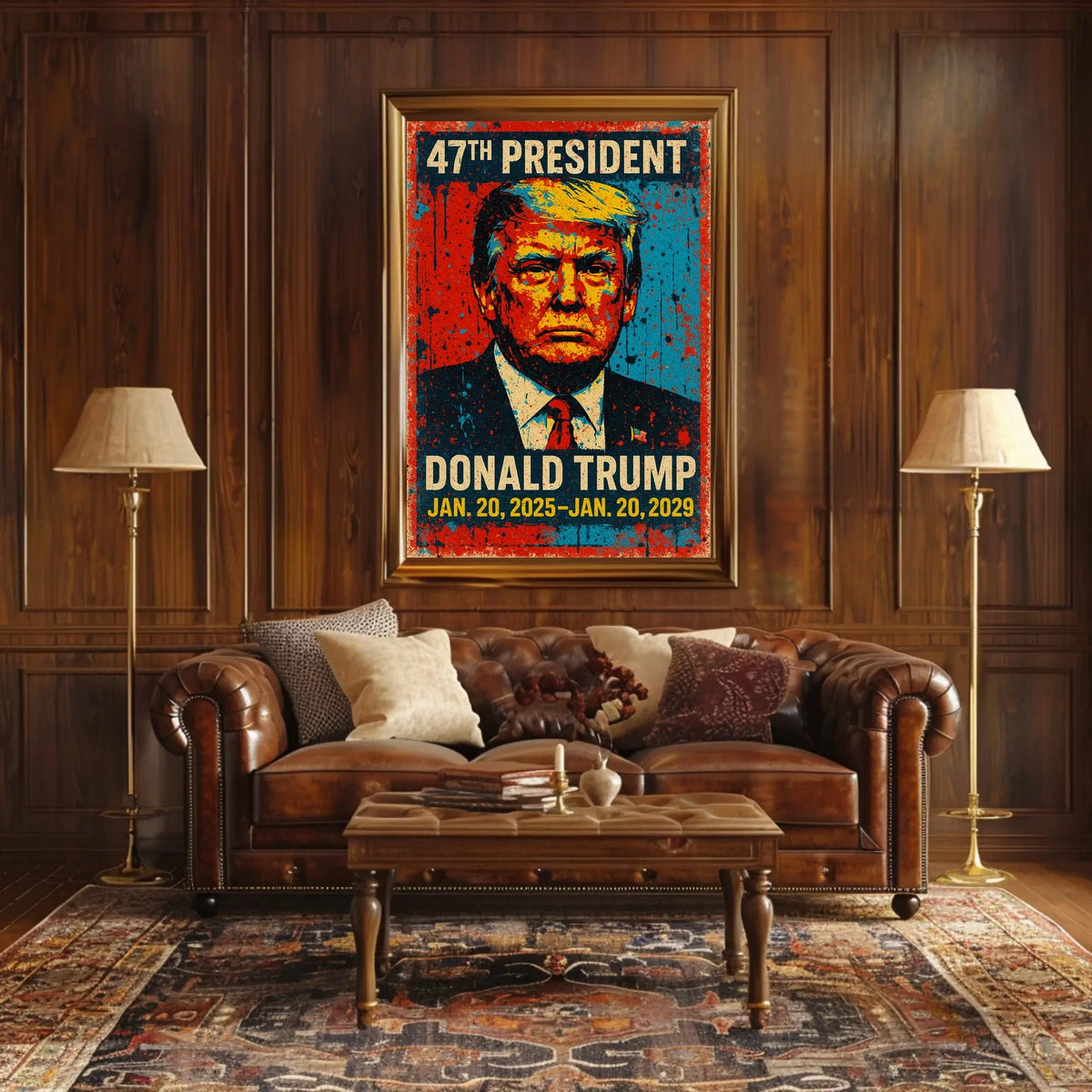 Triumphant Trump Leadership Pop Art Poster