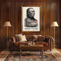 John Tyler 10th President of the United States Reflections Poster