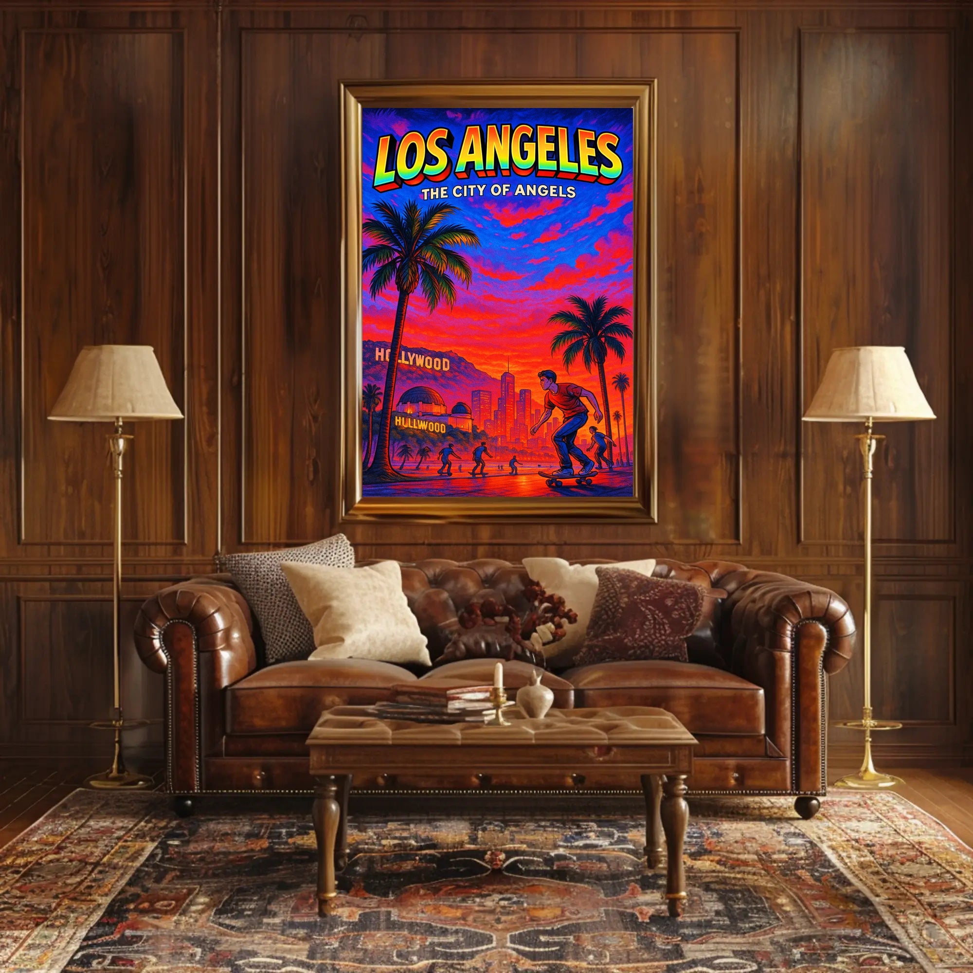 Los Angeles The City of Angels Poster PosterGoat