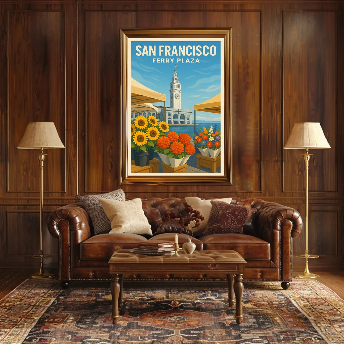 San Francisco Ferry Plaza Poster
