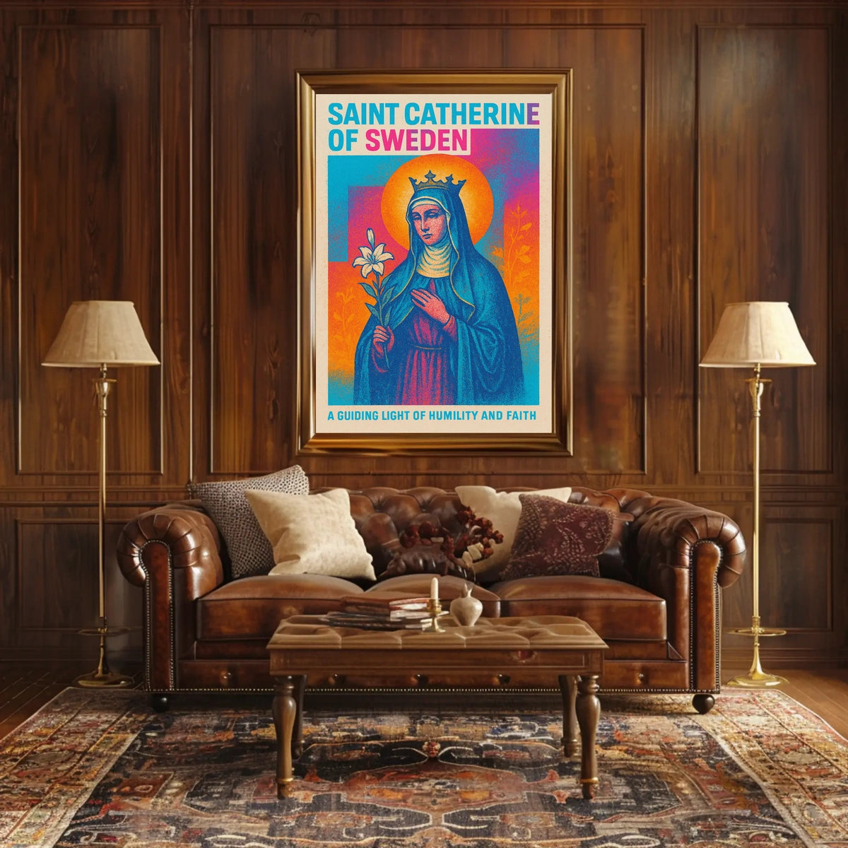 Saint Catherine of Sweden Poster