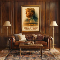 Donald Trump Visionary Leader Reflection Timeless Patriot Digital Art Legacy Poster