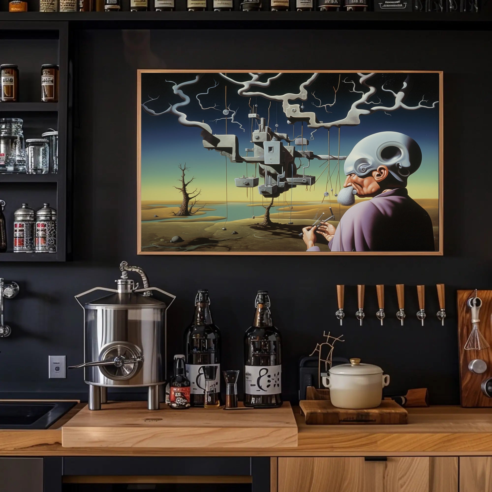 Futuristic Invention Abstract Surreal Art Sci-Fi Poster