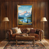 Serene Majesty of Glacier National Park Poster