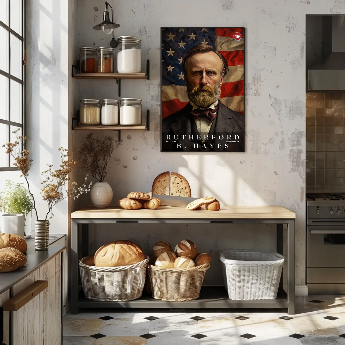 Rutherford B. Hayes 19th President Of The United States Portrait