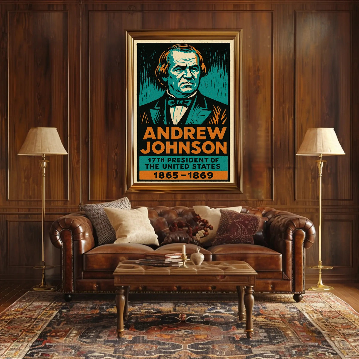 Andrew Johnson 17th President Poster