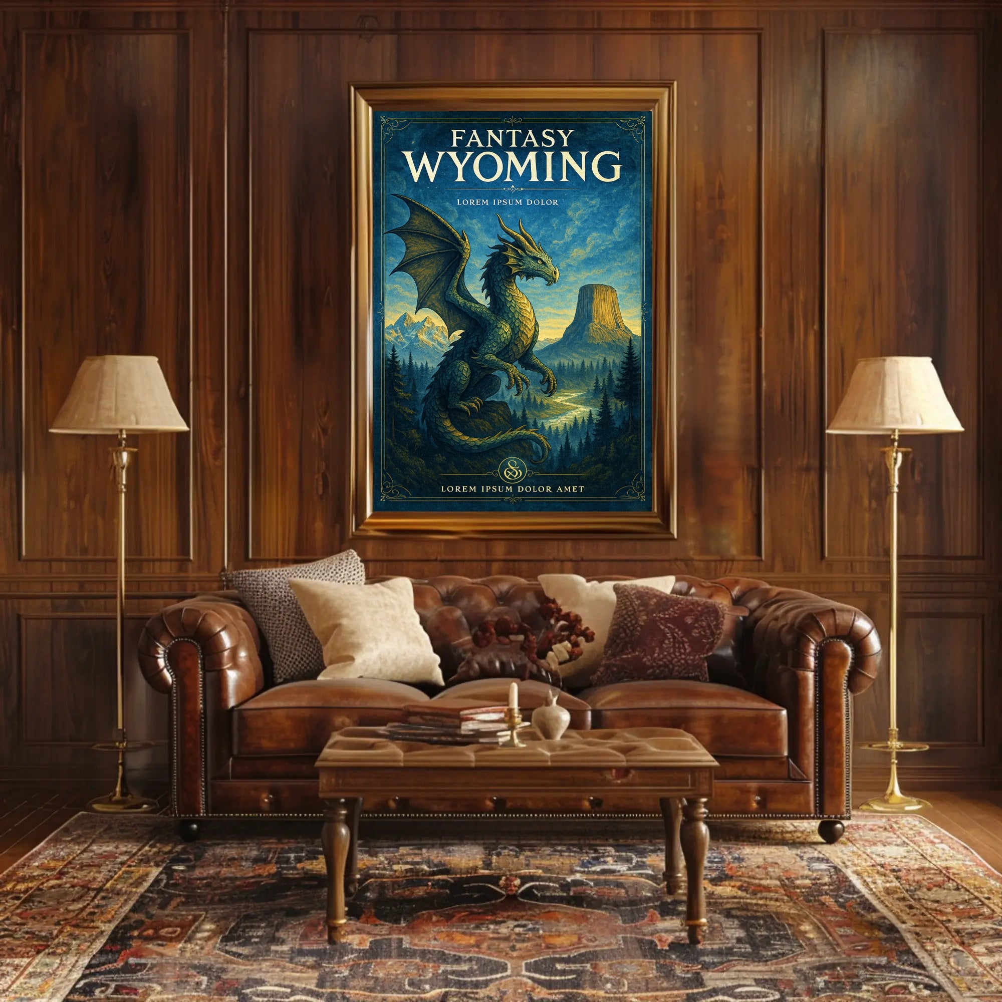 Fantasy Wyoming Poster PosterGoat