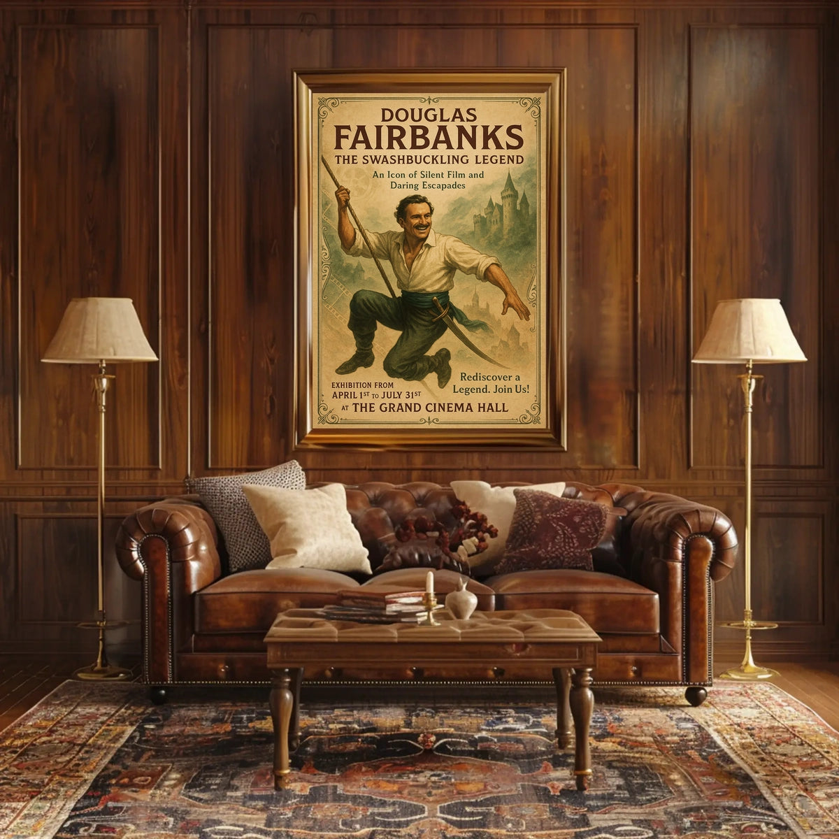 Douglas Fairbanks The Swashbuckling Legend Poster
