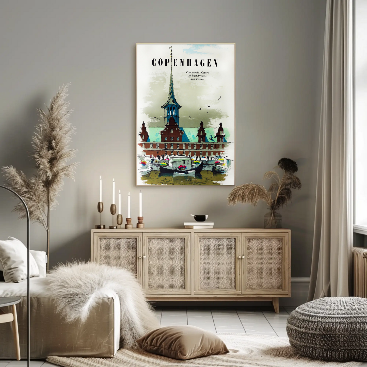 Copenhagen Travel Poster