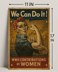 We Can Do It! Iconic WWII Poster