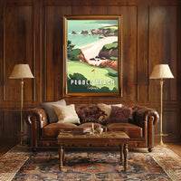 Pebble Beach Scenic Poster