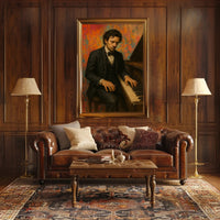 Piano Virtuoso in Realistic Brush Strokes - Artistic Poster