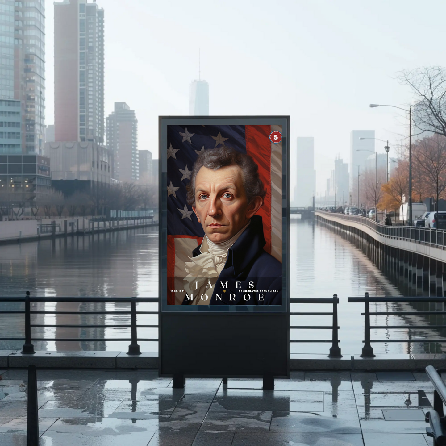 James Monroe 5th President Of The United States Portrait