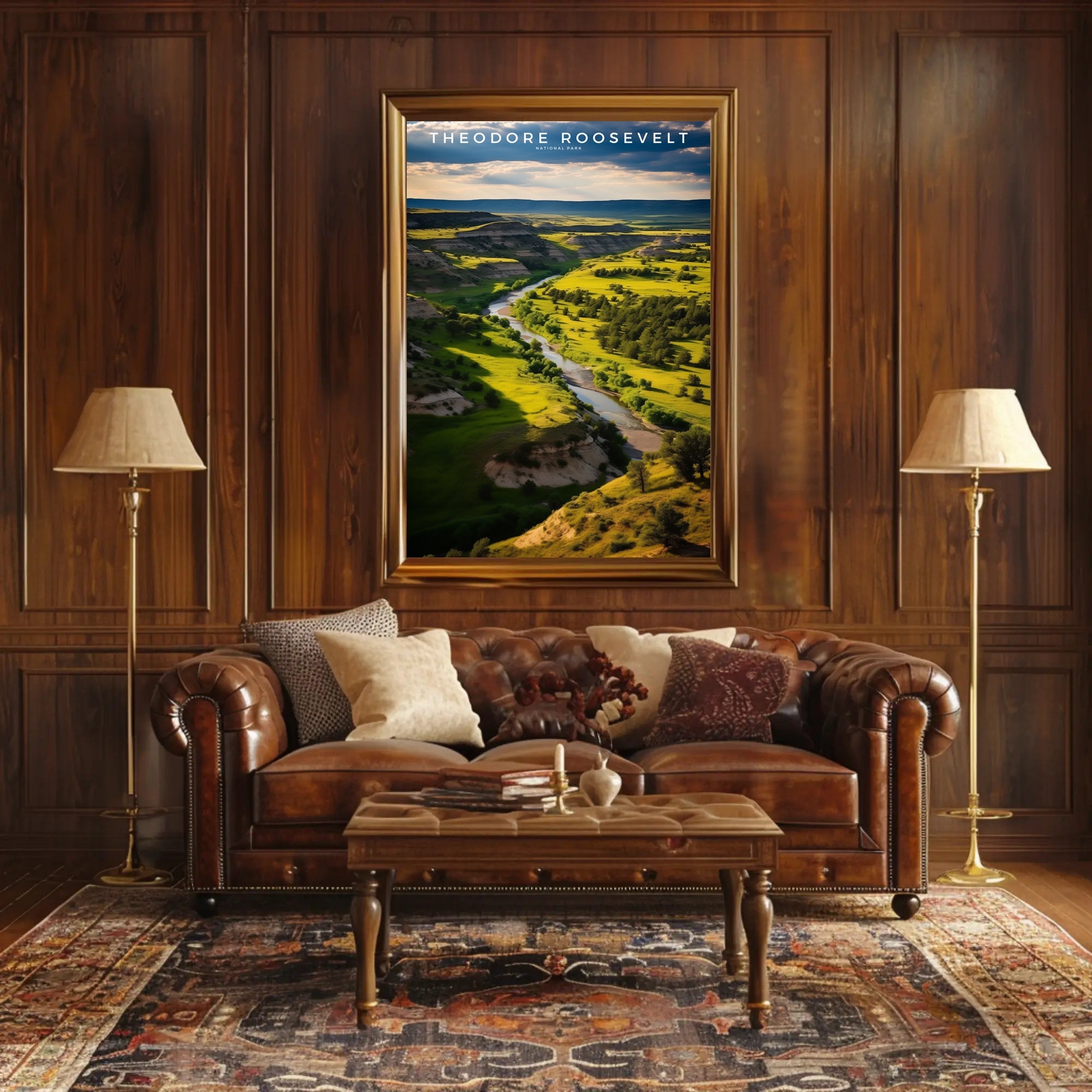Theodore Roosevelt National Park Scenic View Poster
