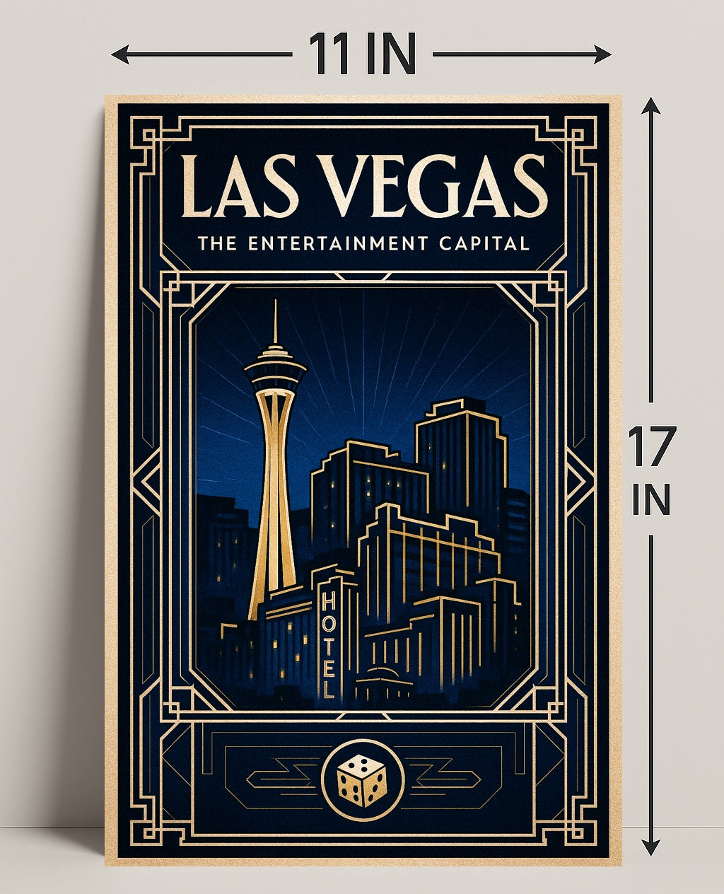 Las Vegas The Entertainment Capital Poster PosterGoat