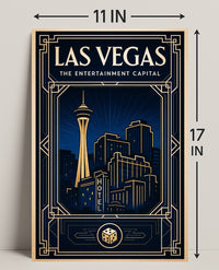 Las Vegas The Entertainment Capital Poster PosterGoat