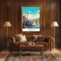 Vibrant Adana Cityscape Poster: A Modern Architectural Scene