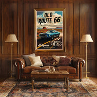 Journey Down Old Route 66 Poster