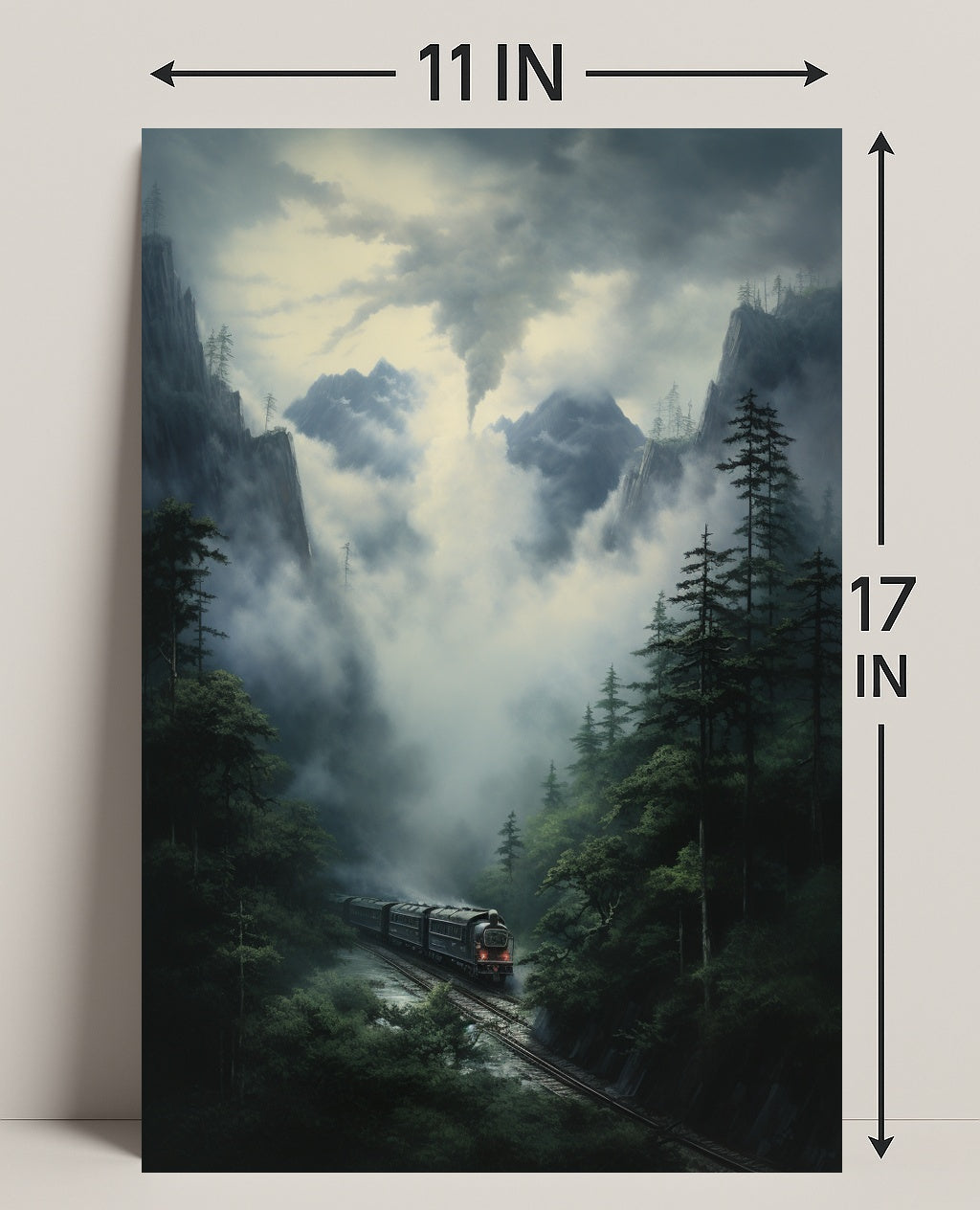 Journey Through The Misty Mountains Poster PosterGoat