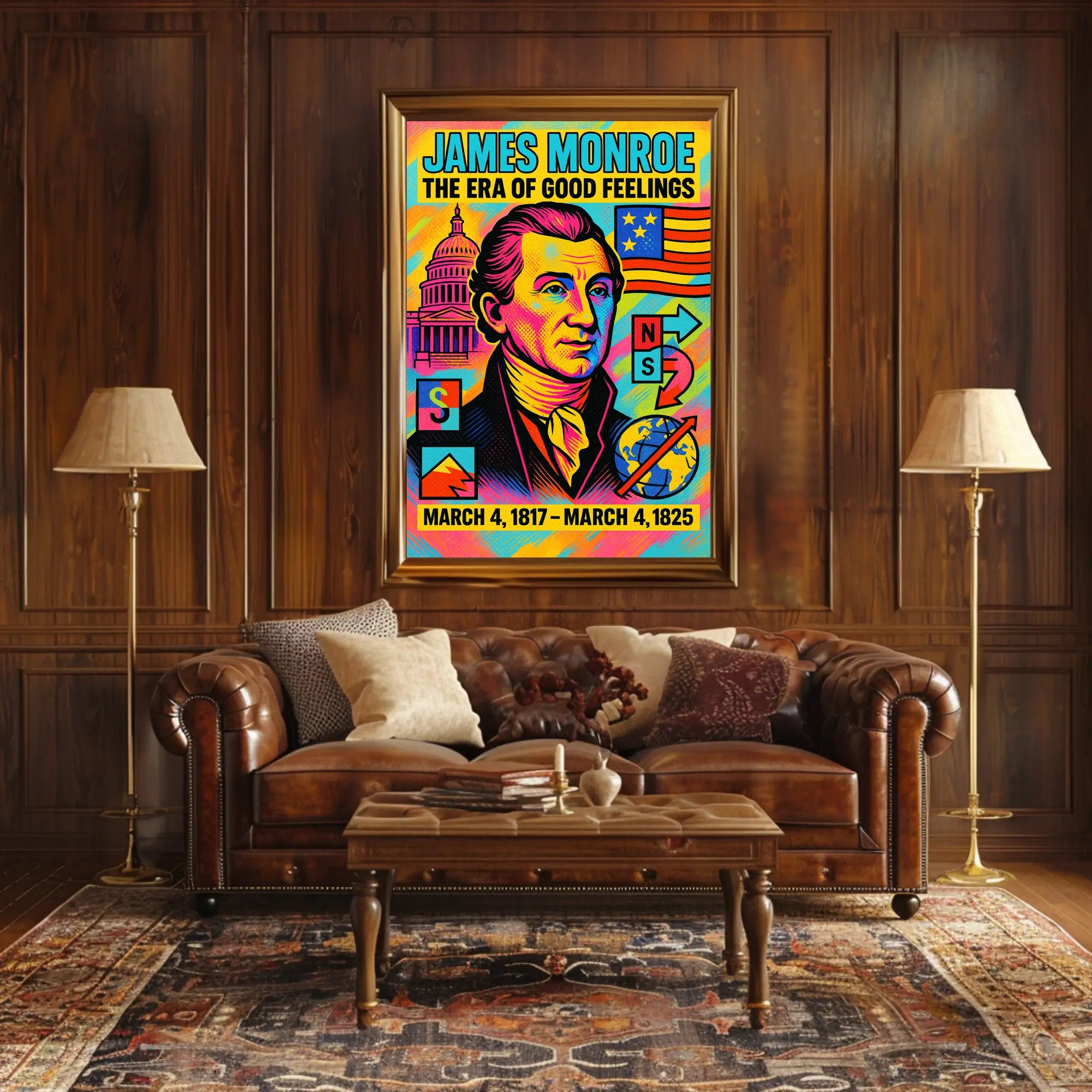 James Monroe The Era of Good Feelings Poster PosterGoat